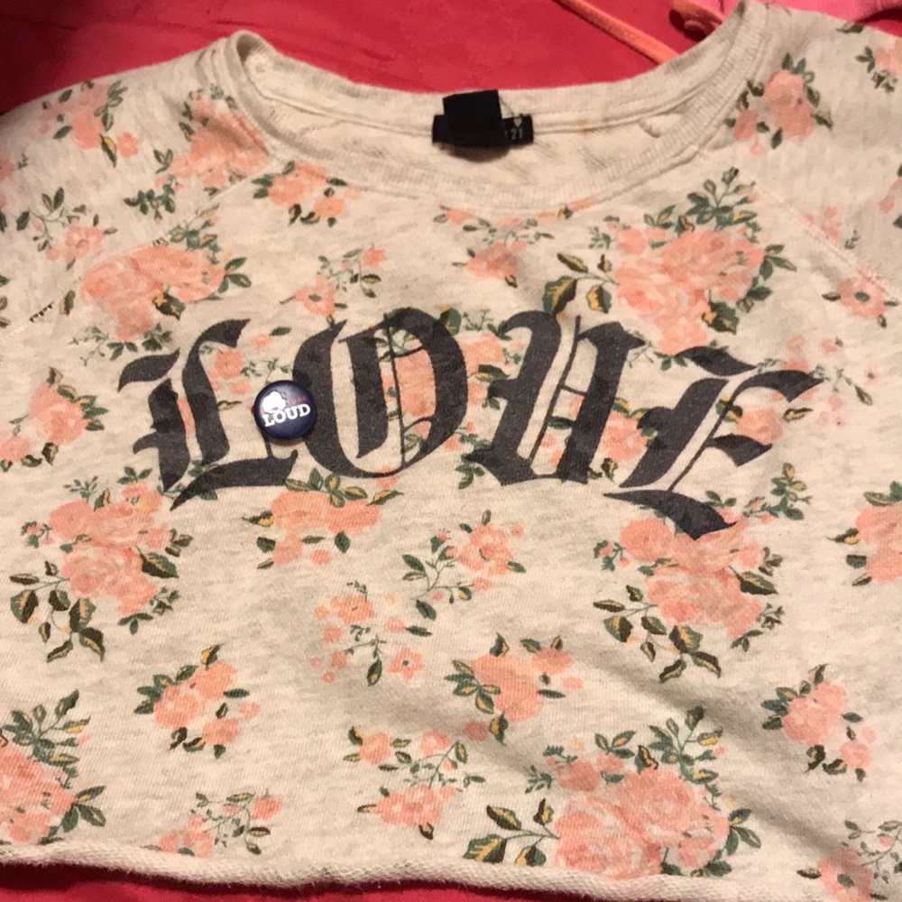 crop forever 21 long sleeve